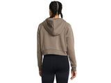 Under Armour Womens Rival Fleece Crop Full-Zip - Ultra-Soft and Warm