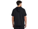 Under Armour Mens UA Rival Fleece Short Sleeve Hoodie Apparel - Ultra-soft Cotton-blend Fleece