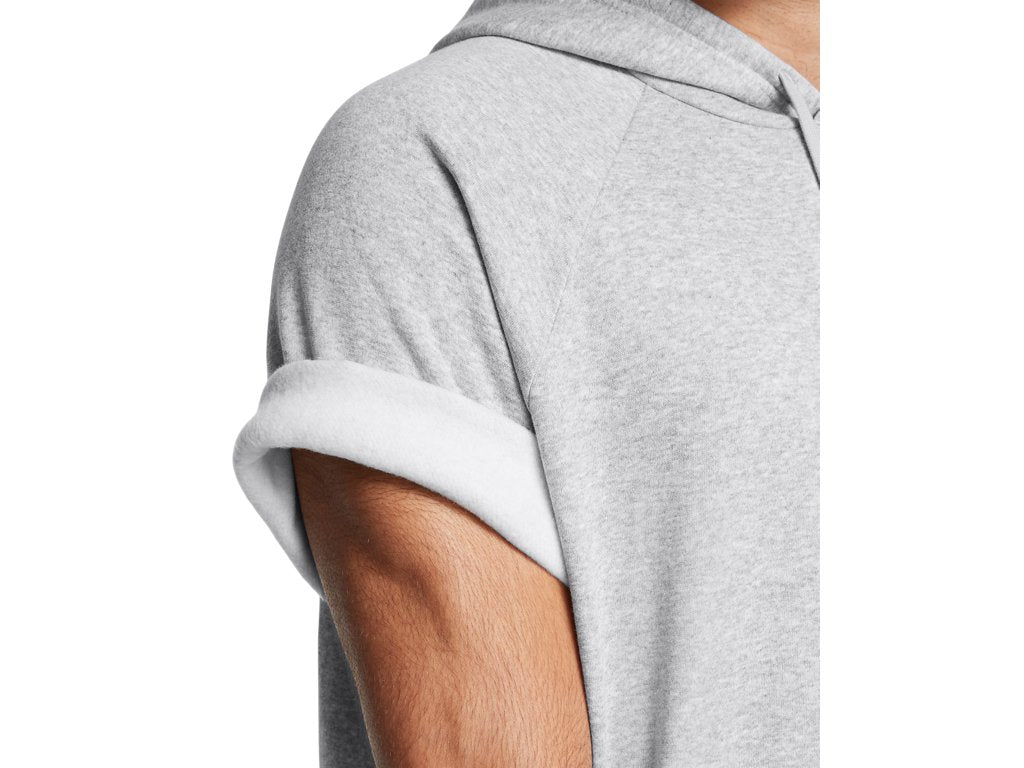 Under Armour Mens UA Rival Fleece Short Sleeve Hoodie Apparel - Ultra-soft Cotton-blend Fleece