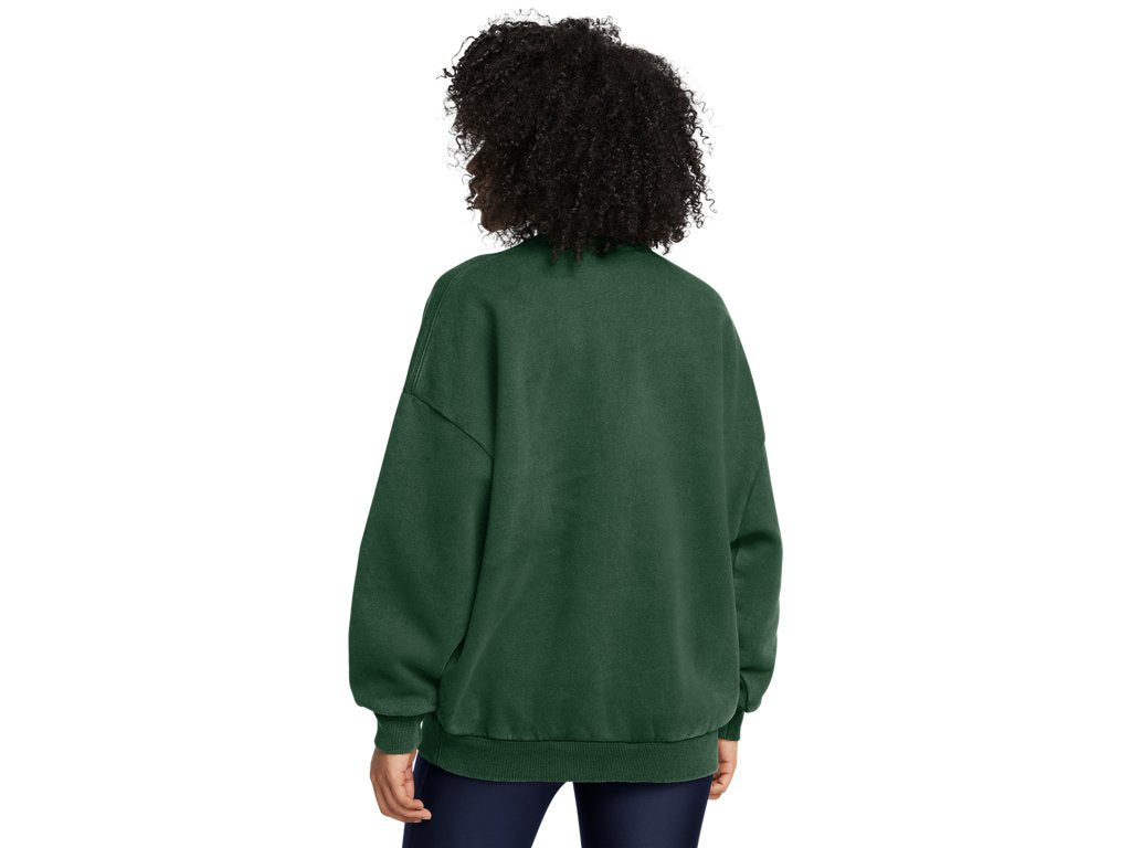 Under Armour Women's Icon Heavyweight Fleece Oversized Crew Apparel - Ultra-Soft Warmth