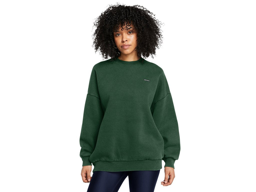 Under Armour Women's Icon Heavyweight Fleece Oversized Crew Apparel - Ultra-Soft Warmth