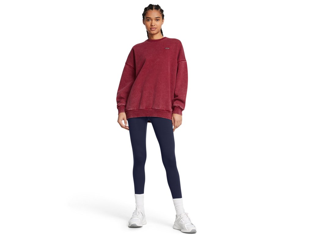 Under Armour Women's Icon Heavyweight Fleece Oversized Crew Apparel - Ultra-Soft Warmth