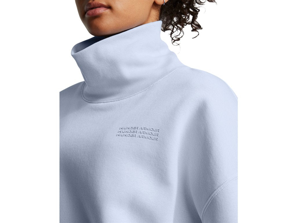 Under Armour Womens UA Icon Fleece Oversized Mock Crew - Ultra-Soft Mid-Weight Fleece