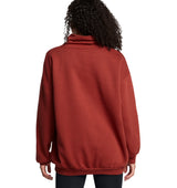 Under Armour Womens UA Icon Fleece Oversized Mock Crew - Ultra-Soft Mid-Weight Fleece