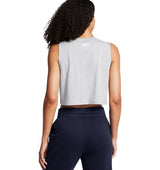 Under Armour Womens Cropped Logo Tank Top - Quick-Drying Comfort