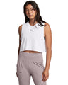 Under Armour Womens Cropped Logo Tank Top - Quick-Drying Comfort