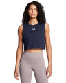 Under Armour Womens Cropped Logo Tank Top - Quick-Drying Comfort