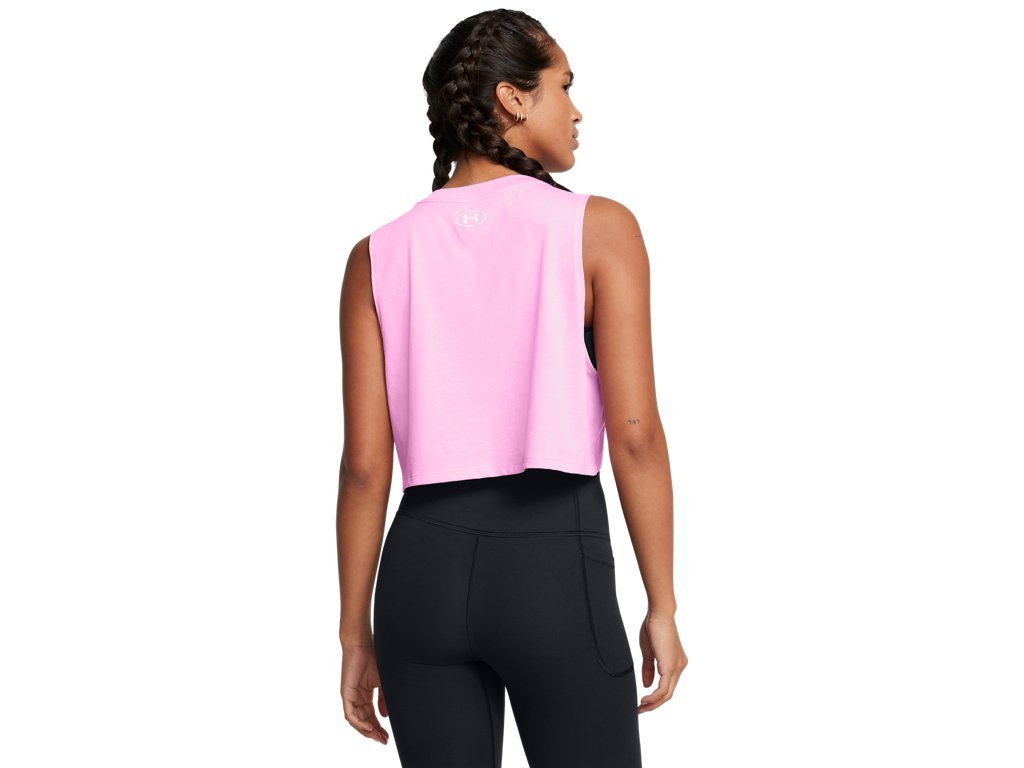 Under Armour Womens Cropped Logo Tank Top - Quick-Drying Comfort