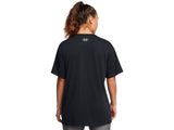 Under Armour Womens BF Oversized Logo Short Sleeve T-Shirt - Quick-Drying Cotton Blend