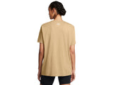 Under Armour Womens BF Oversized Logo Short Sleeve T-Shirt - Quick-Drying Cotton Blend