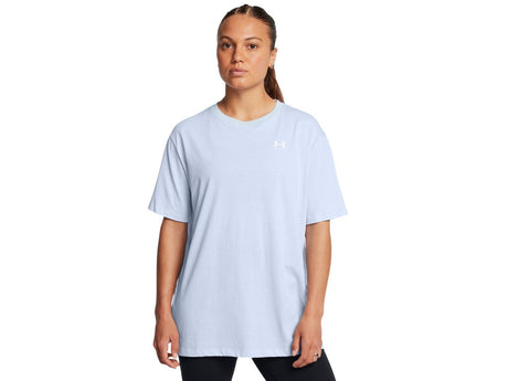 Under Armour Womens BF Oversized Logo Short Sleeve T-Shirt - Quick-Drying Cotton Blend