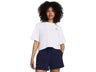 Under Armour Womens Boxy Crop Logo Short Sleeve T-Shirt - Quick-Drying Cotton Blend
