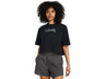 Under Armour Womens Boxy Crop Branded Short Sleeve T-Shirt - Quick Drying