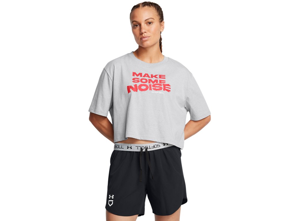 Under Armour Womens Softball Make Noise Short Sleeve Shirt - All-Day Comfort