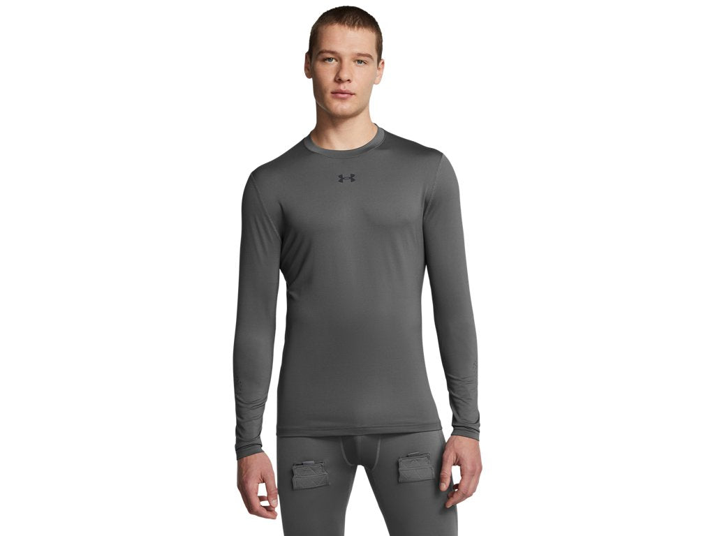 Under Armour Mens UA Hockey Grippy Fitted Long Sleeve HeatGear Baselayer - Sweat Wicking