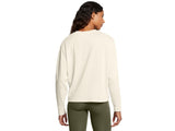 Under Armour Womens Heavyweight Boxy Cropped Long Sleeve T-Shirt - Comfort Cotton Blend