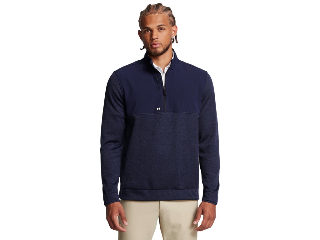 Under Armour Mens Drive Storm SweaterFleece Half Zip Apparel - Water Repellent