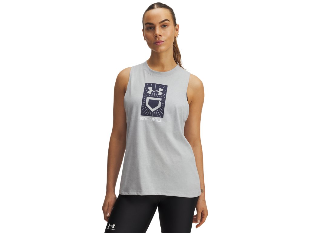 Under Armour Womens Softball Plate Tank Apparel - Full Range of Motion