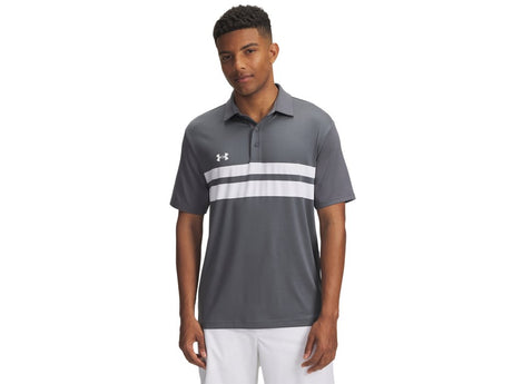 Under Armour Men's Drive Team Dual Stripe Polo Shirt - 4-Way Stretch Material