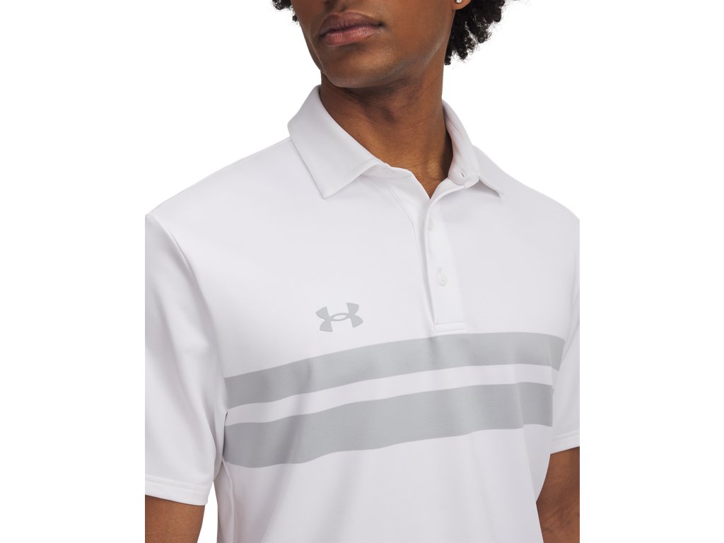 Under Armour Men's Drive Team Dual Stripe Polo Shirt - 4-Way Stretch Material