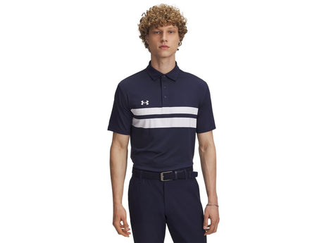 Under Armour Men's Drive Team Dual Stripe Polo Shirt - 4-Way Stretch Material
