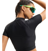 Under Armour Womens HeatGear Crop Mock Short Sleeve