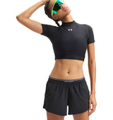 Under Armour Womens HeatGear Crop Mock Short Sleeve