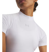 Under Armour Womens HeatGear Crop Mock Short Sleeve