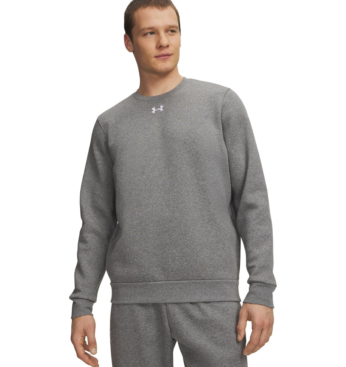 Under Armour Adult Mens Armour Fleece Team Icon Crew Sweatshirt