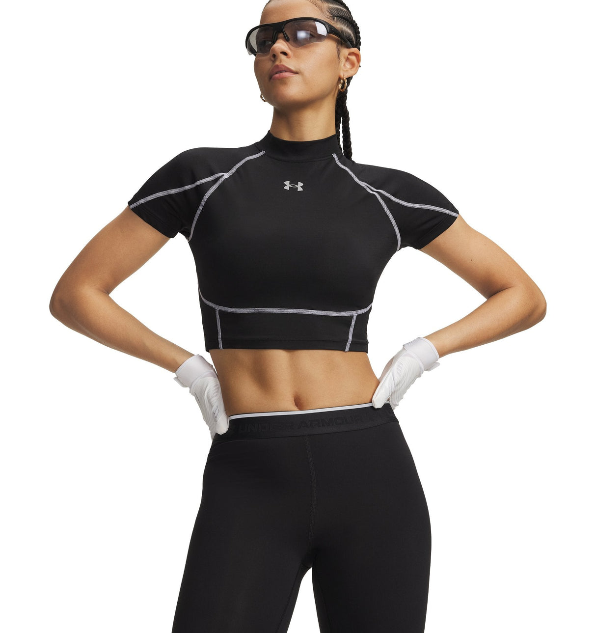Under Armour Womens HeatGear Elite Crop Top