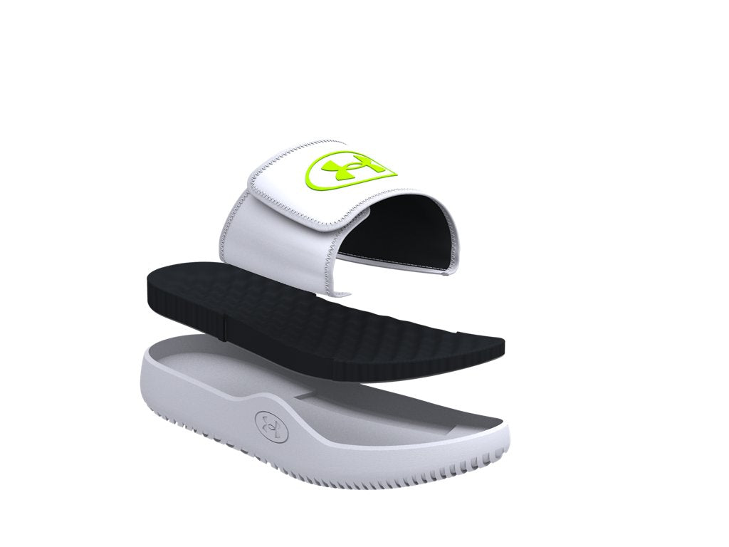 Under Armour Mens UA Ignite Pro 8 Slides Footwear - Updated Memory Foam Comfort