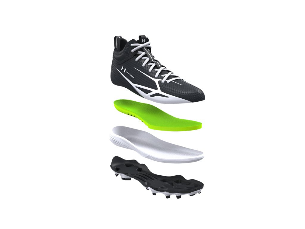 Under Armour Unisex Spotlight Mid Footwear - Durable TPU Plate