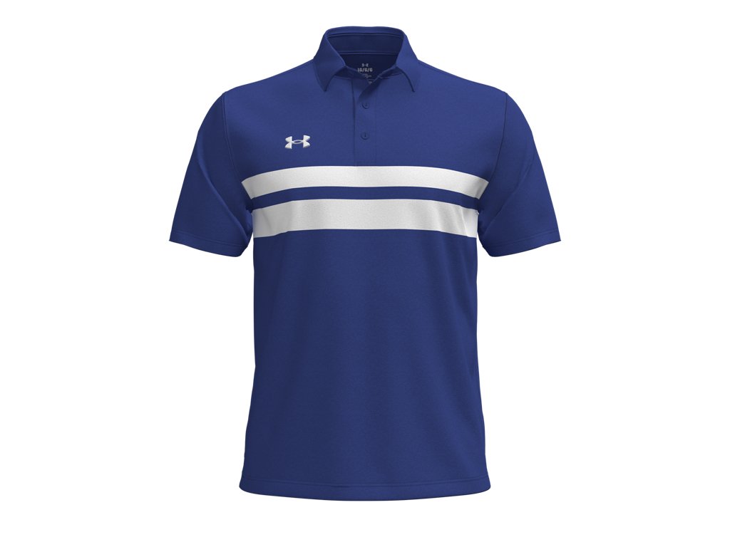 Under Armour Men's Drive Team Dual Stripe Polo Shirt - 4-Way Stretch Material
