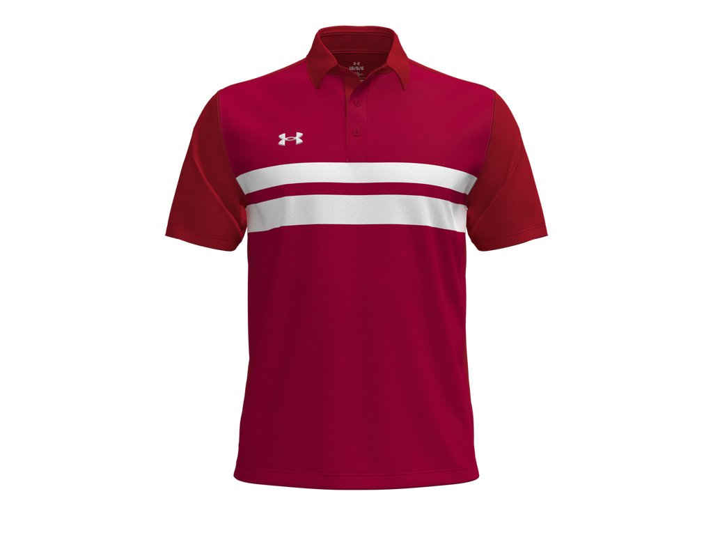 Under Armour Men's Drive Team Dual Stripe Polo Shirt - 4-Way Stretch Material
