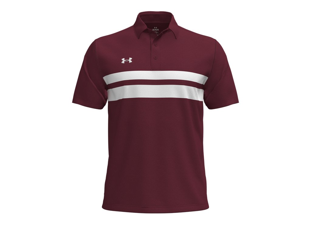 Under Armour Men's Drive Team Dual Stripe Polo Shirt - 4-Way Stretch Material