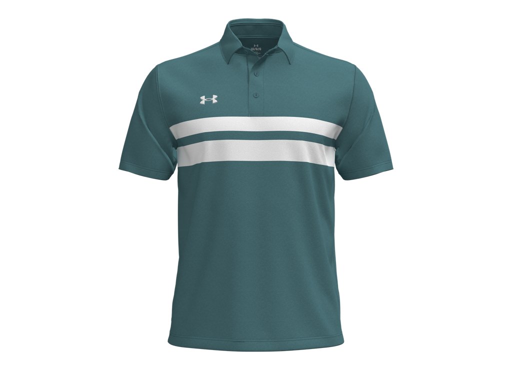 Under Armour Men's Drive Team Dual Stripe Polo Shirt - 4-Way Stretch Material