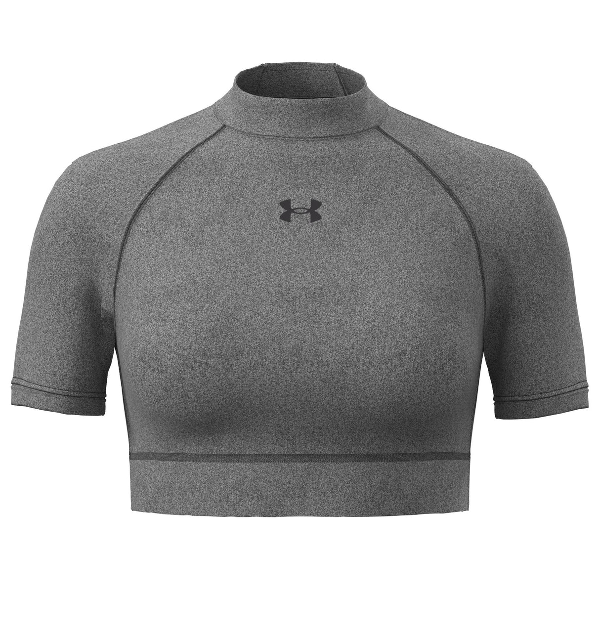 Under Armour Womens HeatGear Crop Mock Short Sleeve