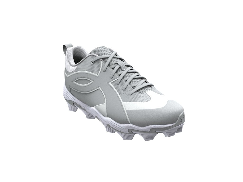 Under Armour Boys Leadoff Icon Low RM Jr Baseball Cleats - Breathable Synthetic Upper