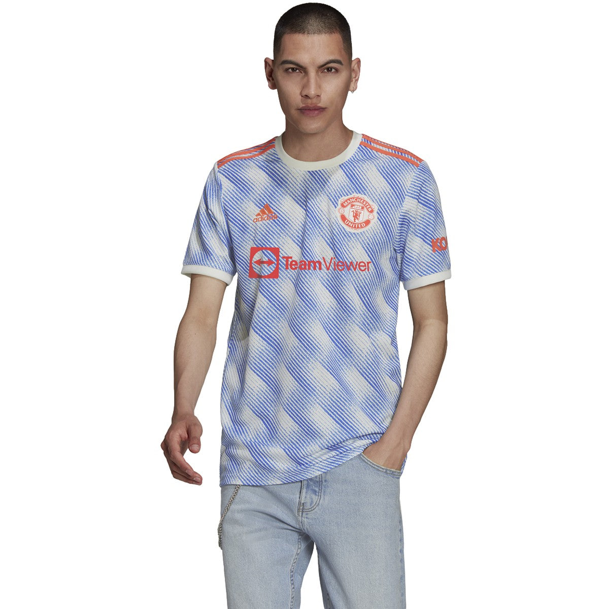 adidas 21-22 Manchester United Away Jersey - Mens Soccer