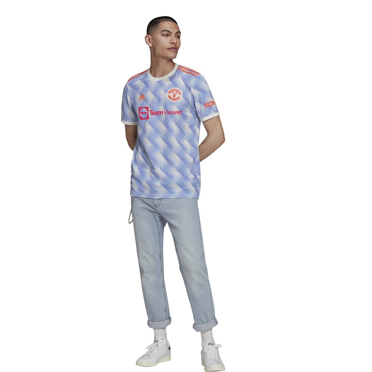adidas 21-22 Manchester United Away Jersey - Mens Soccer