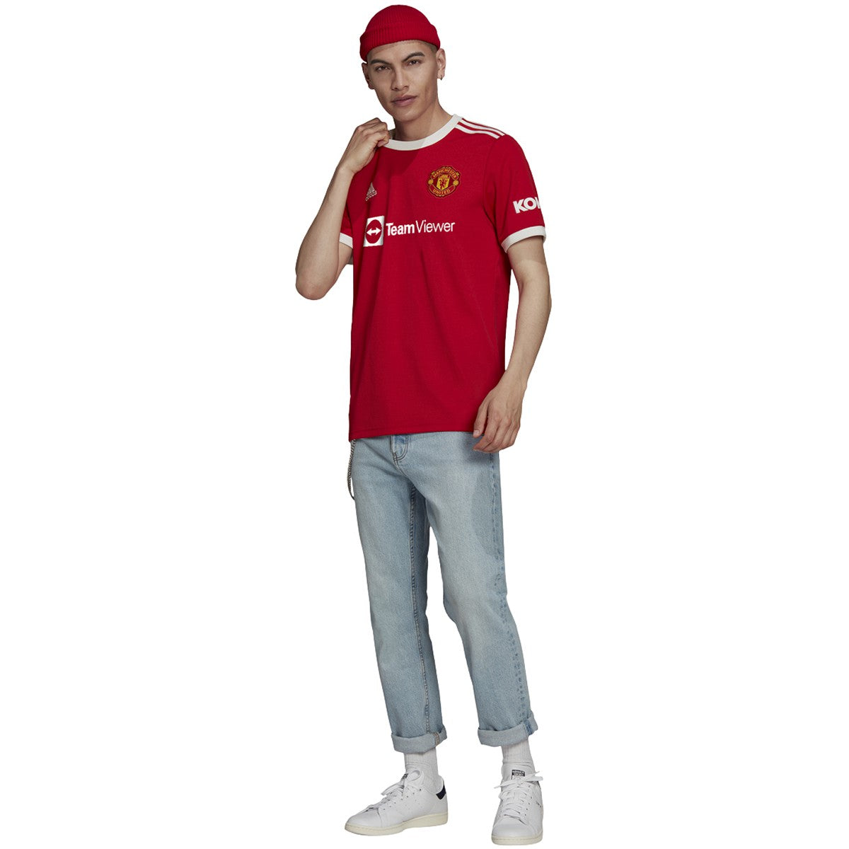 adidas 21-22 Manchester United Home Jersey - Mens Soccer