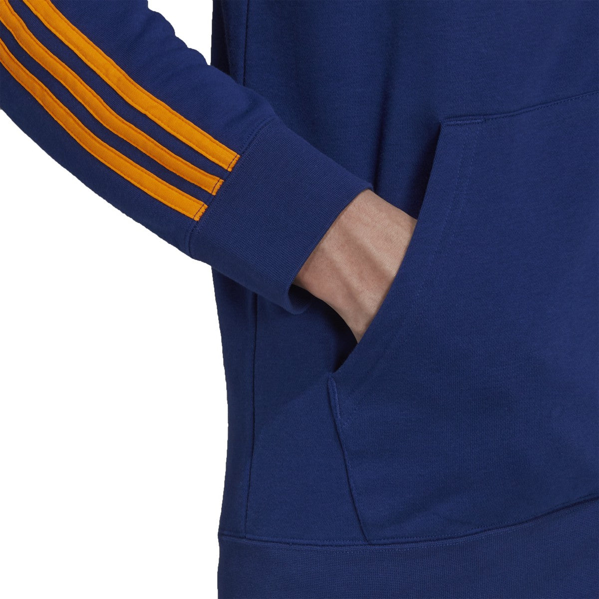 adidas 21-22 Real Madrid 3 Stripes Full Zip Hoodie - Mens Soccer