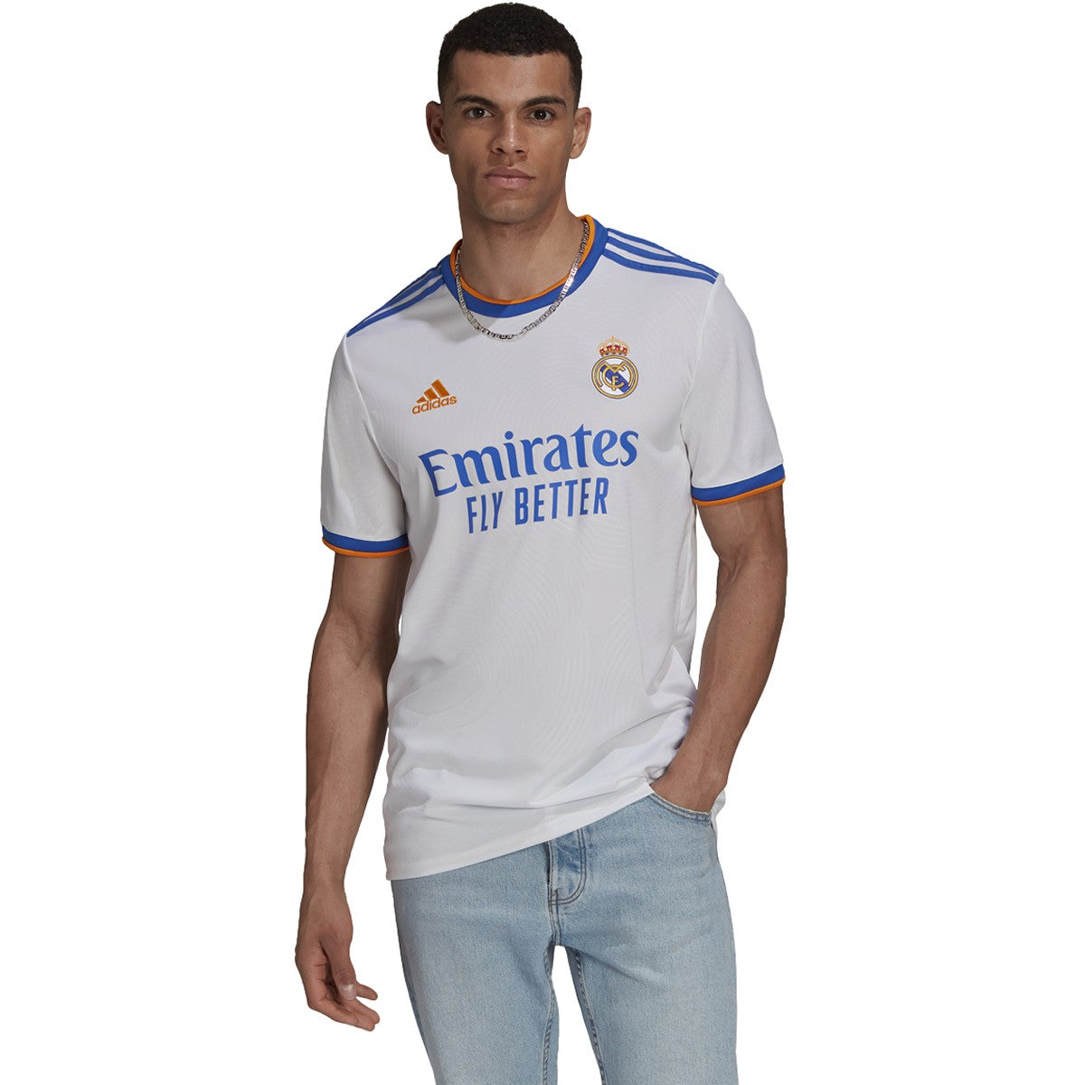 adidas 21-22 Real Madrid Home Jersey - Mens Soccer