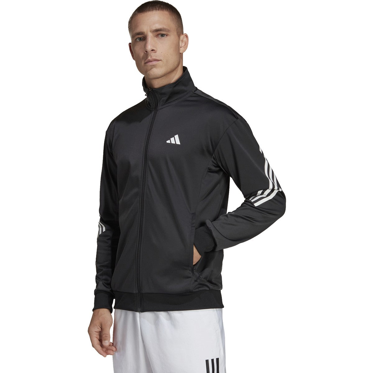 adidas 3-Stripe Knitted Mens Tennis Jacket