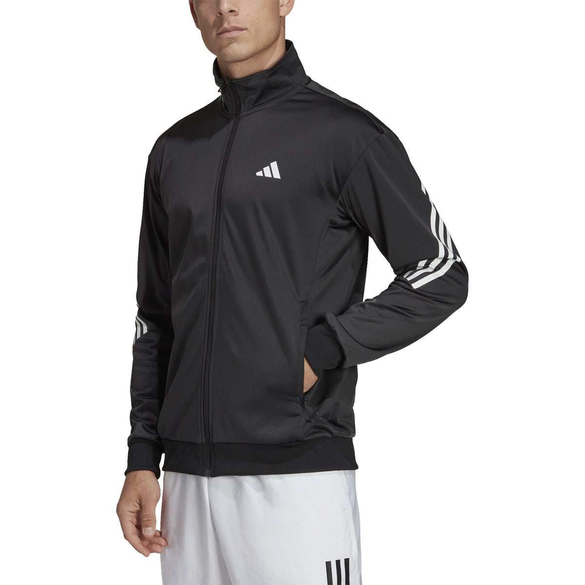 adidas 3-Stripe Knitted Mens Tennis Jacket
