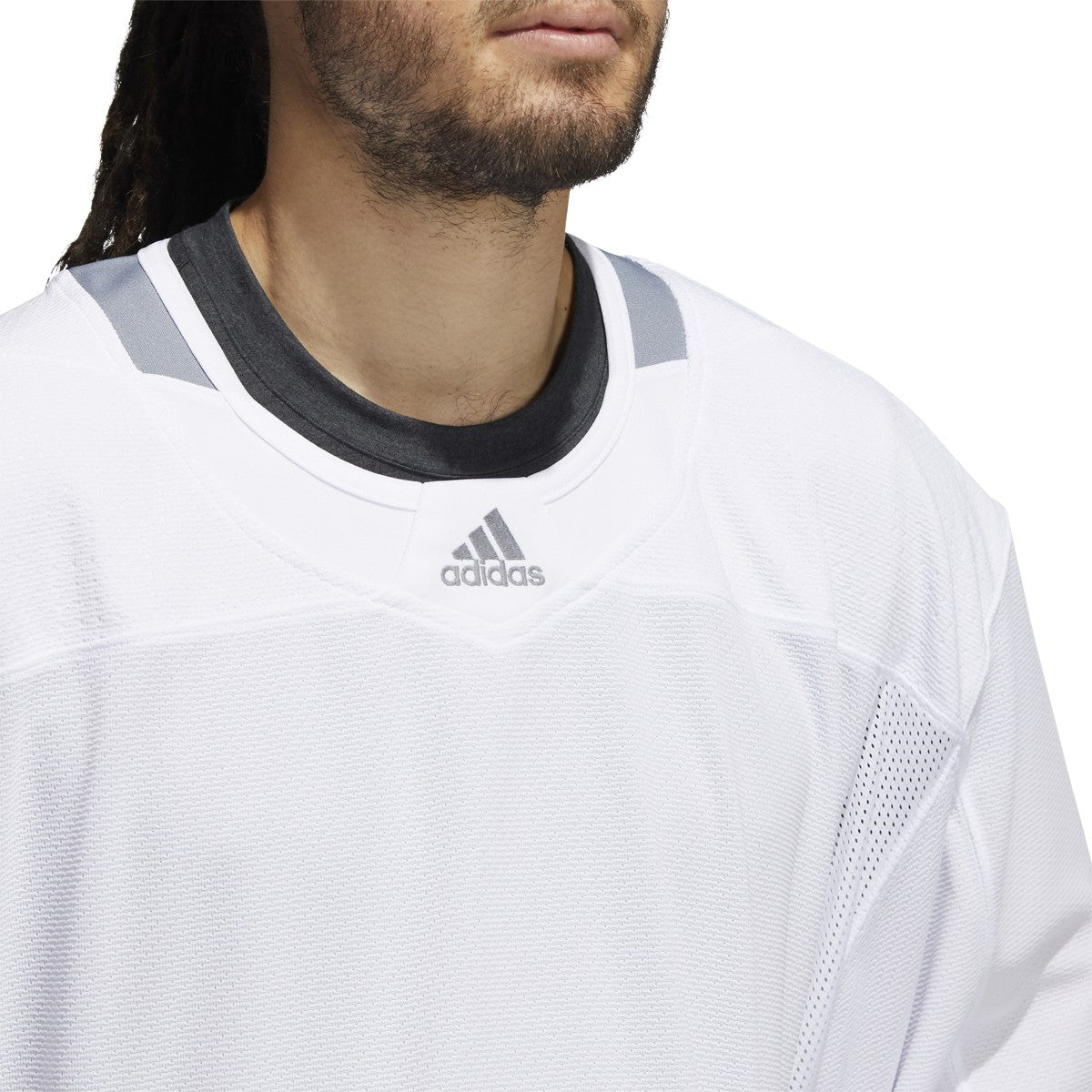 adidas 3-Stripe Mens Goalie Hockey Jersey