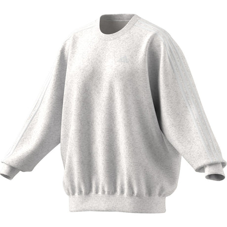 adidas 3 Stripe Fleece Oversized Womens Sweatshirt
