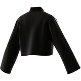 adidas 3 Stripe Fleece Quarter Zip Womens Sweatshirt