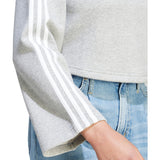 adidas 3 Stripe Fleece Quarter Zip Womens Sweatshirt