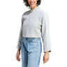 adidas 3 Stripe Fleece Quarter Zip Womens Sweatshirt